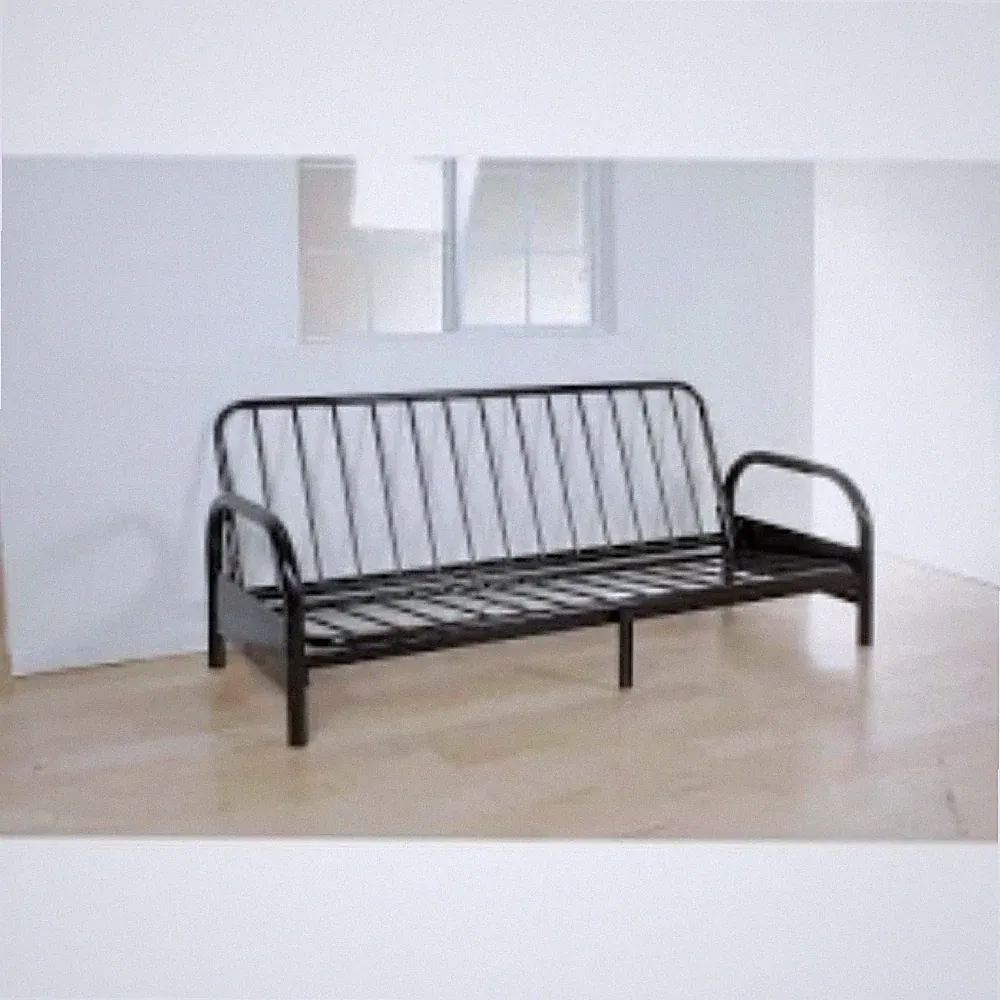 Metal reclining bed/chair comes with foam