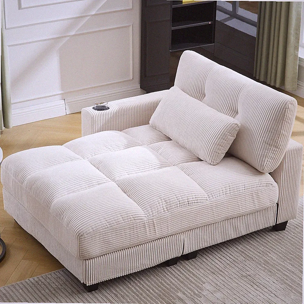 Oversized Sleeper Sofa Bed, Adjustable Recliner Chair with USB Charging Port